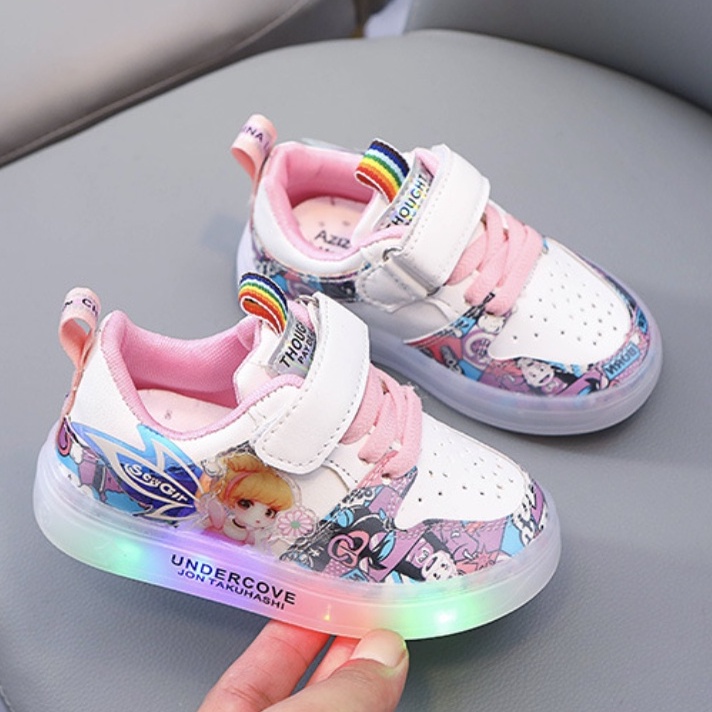 babyfit sepatu lampu anak sneakers UNDACOVER LED kids shoes import gs-630r