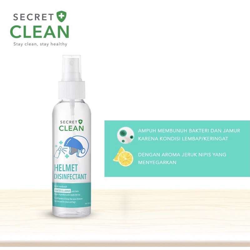 Secret Clean Helmet Disinfectant 100ml