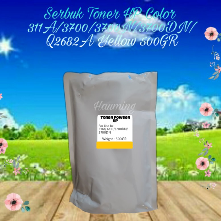 Serbuk Toner Refill Powder Bubuk HP 311A 3700 3700n 3700dn 3700dtn 3700tn Q2682A Yellow 500gr
