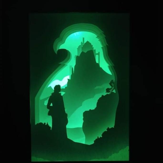 Game of Thrones Catelyn Papercut Lightbox Light Box Lampu Tidur LED ready