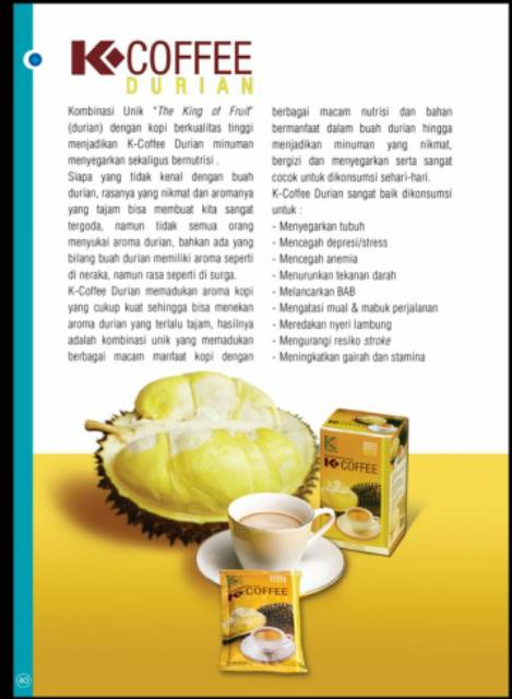 

K-link coffe durian
