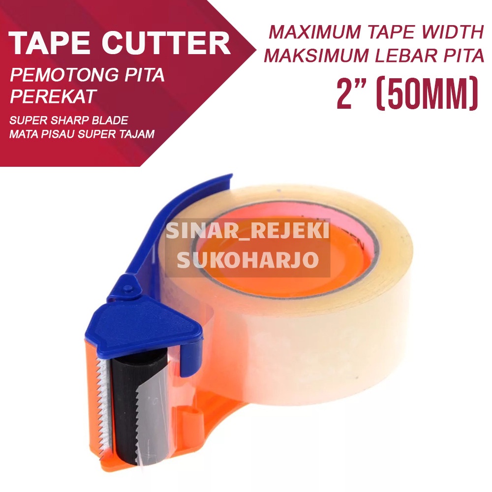 Tape Dispenser Tape Cutter Alat potong Lakban Besar 50mm 2 Inch 2&quot;