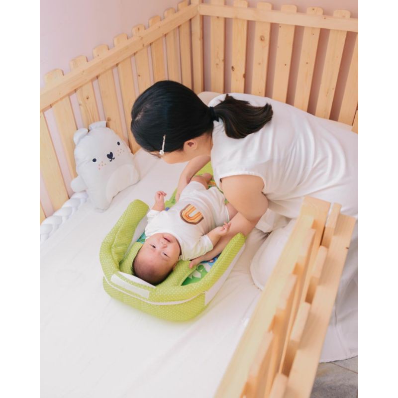 Baby Bebe Smart Folding Bed 3 in 1 Bayi kasur lipat bayi Makassar