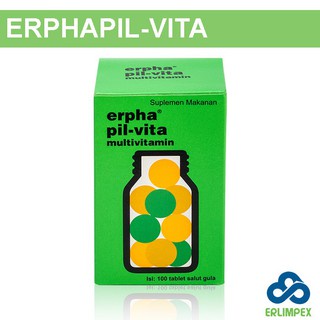 ERPHA PIL-VITA PER BOTOL VITAMIN C VITAMIN B VITAMIN D