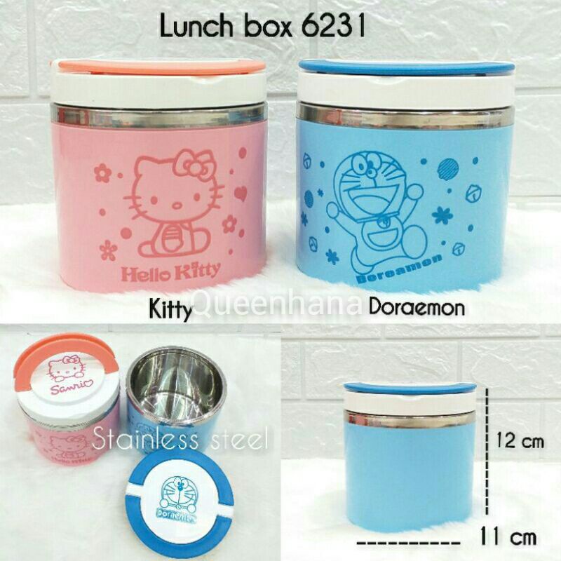 Set Sendok /Lunch Box Set keramik karakter