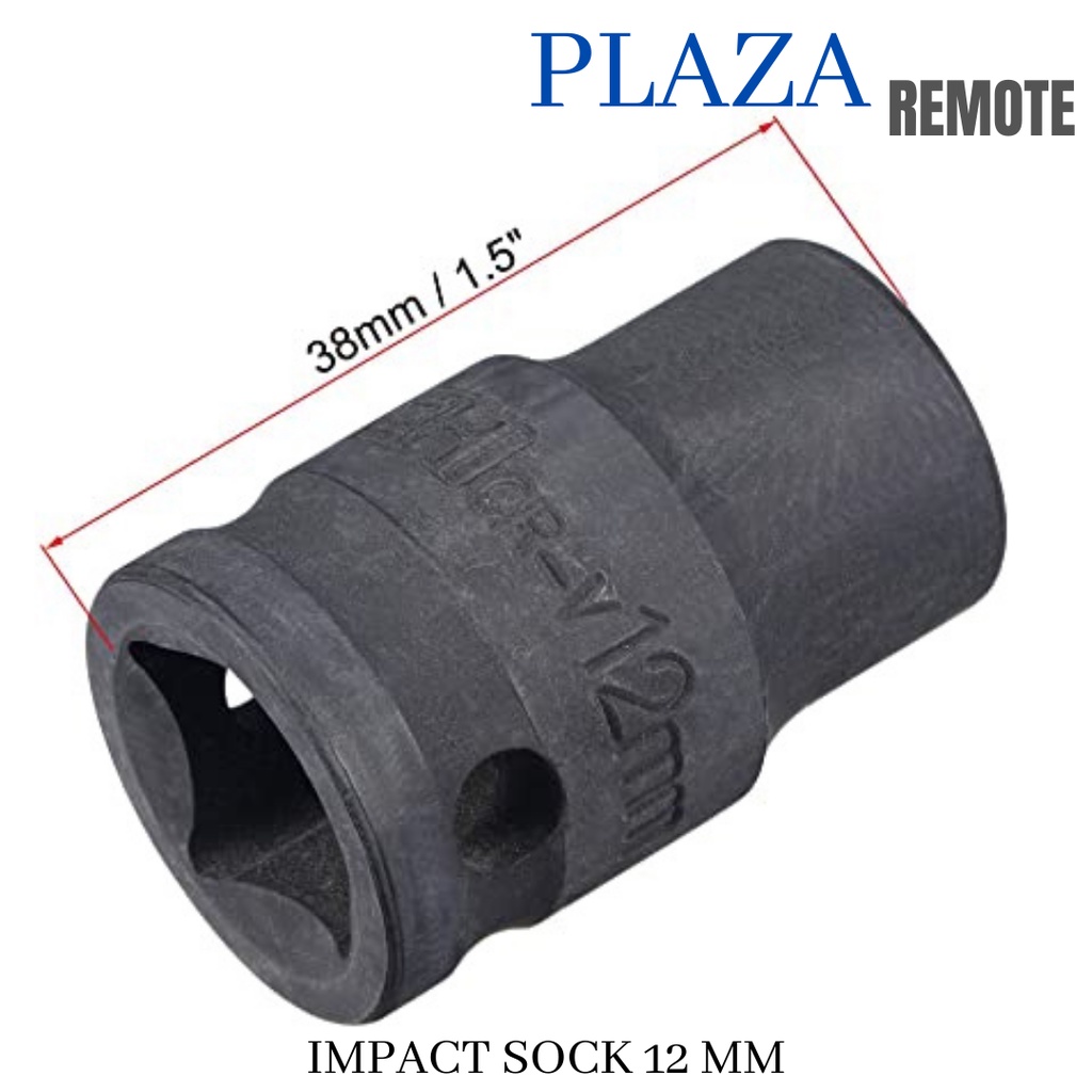 Adapter Sock Universal 4 CM 8 - 21mm 1/2 Gator Grip Fleksibel Konektor Kunci Shock Sok Serbaguna Socket Kunci