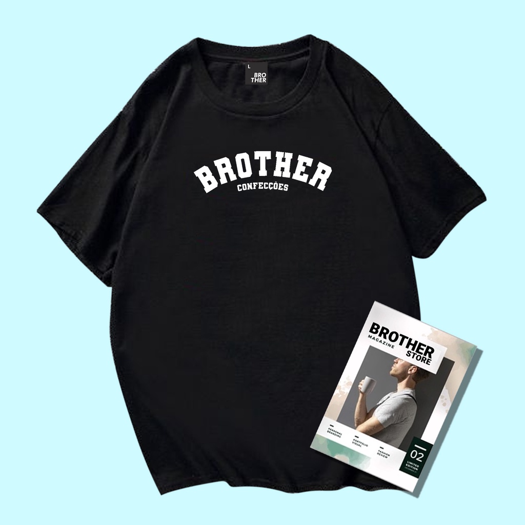 Brother Store / Kaos Distro Pria / Kaos Unisex / TEBAL 100% catton combed / Kaos distro Articlel brother clothing portugis FLOWER print DTF Premium