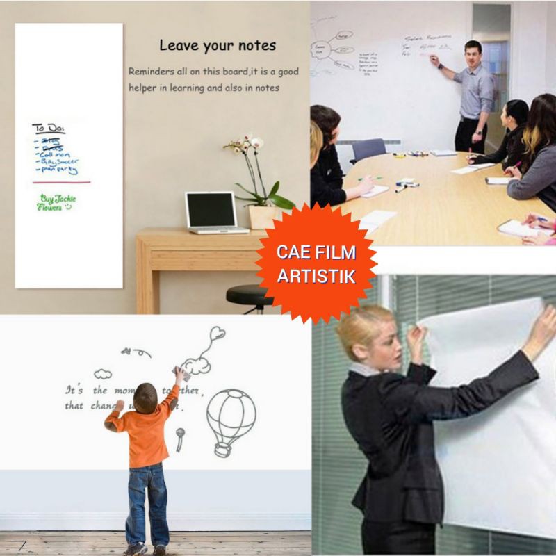 

Whiteboard Sticker Wallpaper Papan Tulis Putih Anak Tempel Dinding Menu Makanan Berperekat L-120Cm