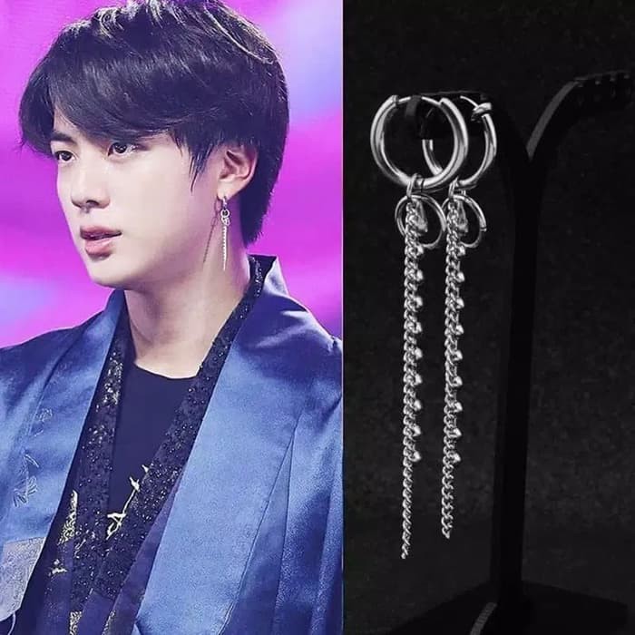 EE0426 - Anting JEPIT Tanpa Tindik Pria Wanita Kpop Korea BTS EXO GOT7