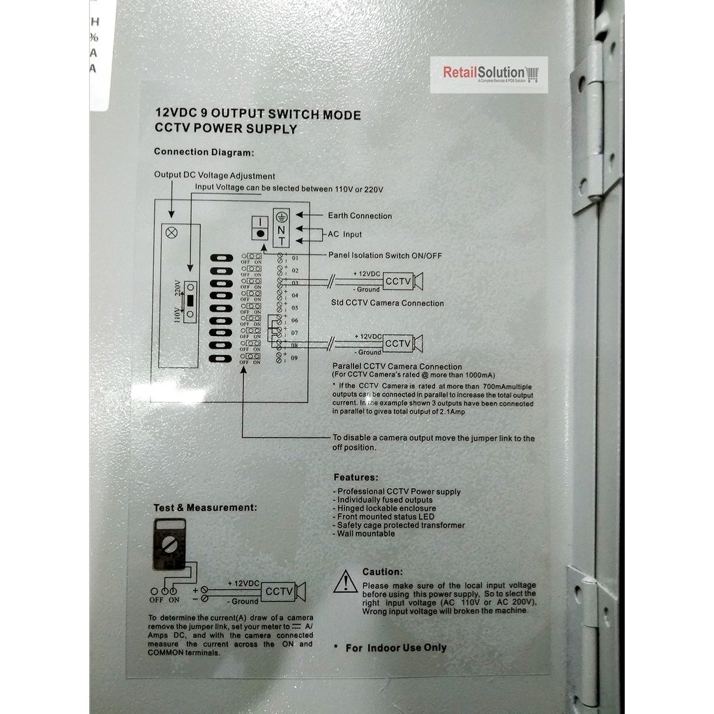 Power Supply CCTV SPC SB210 - 12V 10A Box