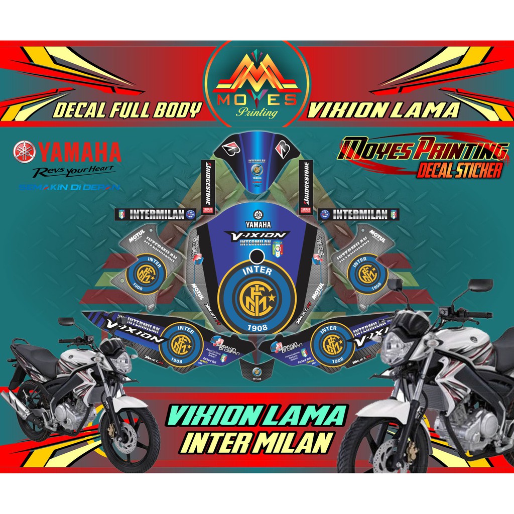 Sticker Variasi Yamaha Vixion Lama Decal Sticker Full Body Motor