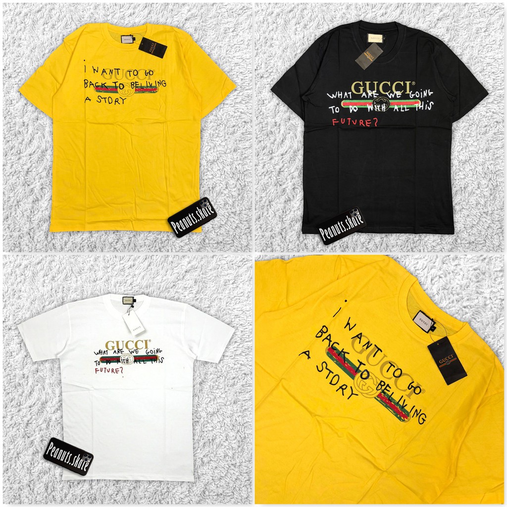 black and yellow gucci shirt