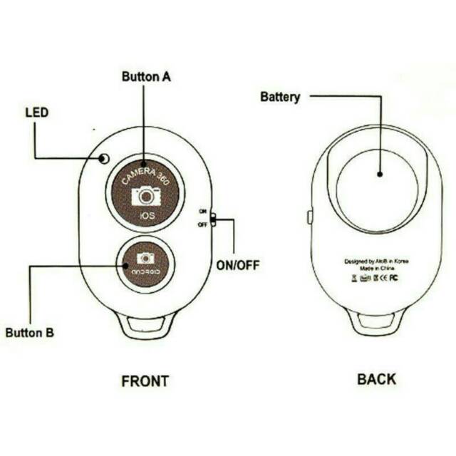 TOMSIS BLUETOOTH REMOTE SHUTTER FOR IOS &amp; ANDROID - TOMBOL NARSIS - MURAH BANGET