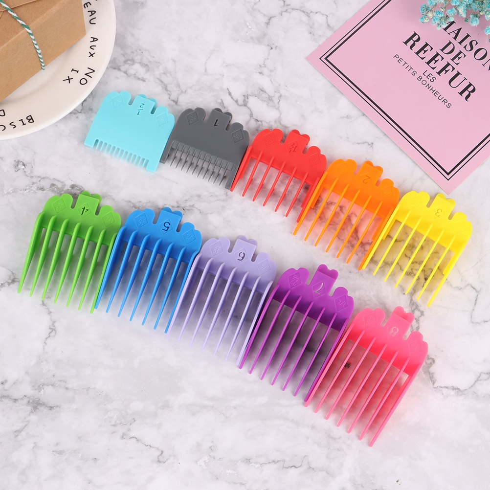 10pcs / Set Sisir Pemangkas Rambut Untuk Tukang Cukur