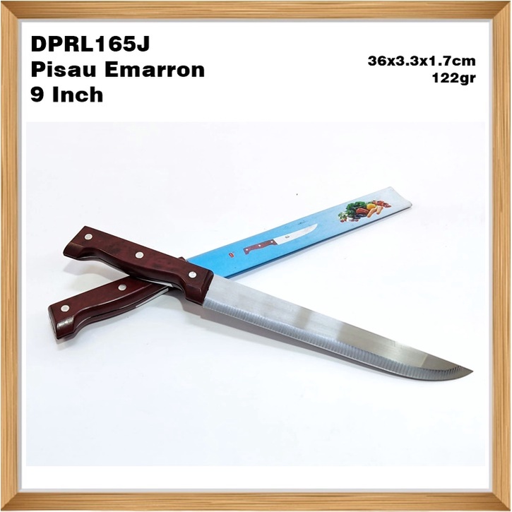 DPRL165J Pisau Dapur/Pisau Serbaguna/Pisau Daging Emarron 9 Inch