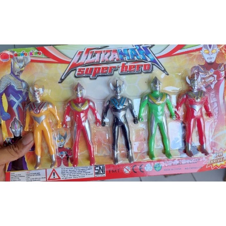 mainan super hero ultraman isi 5pcs - ultraman super hero T