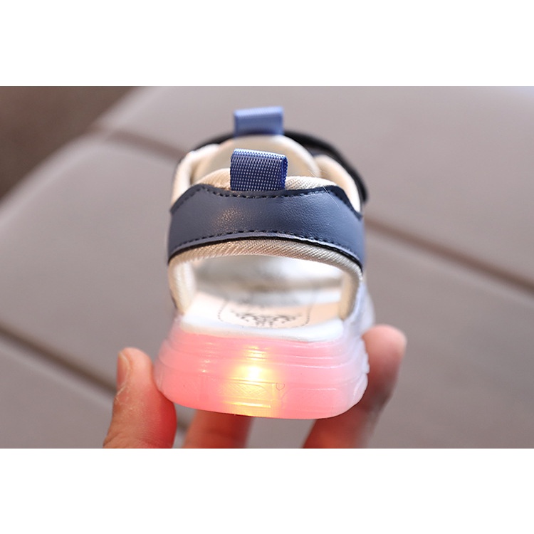 Juragan Junior [COD] Sandal ATIRA Lampu LED Anak Laki Laki Dan Perempuan Import Size 21-30