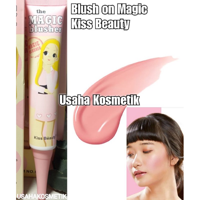 PROMO HOT!! Kiss Beauty Blush On The Magic Blusher isi 30ML No.68050-03