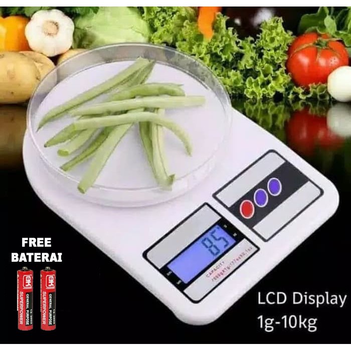 Timbangan Digital Presisi Kue Dapur Bahan Kitchen Scale Elektrik 10kg