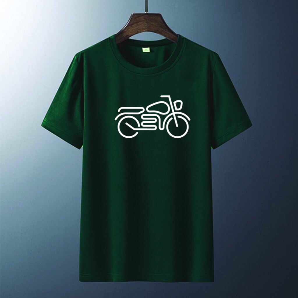 Kaos Distro Pria Gambar Motorcycle Baju Pria dewasa Atasan Pria T-Shirt Pria lengan Pendek