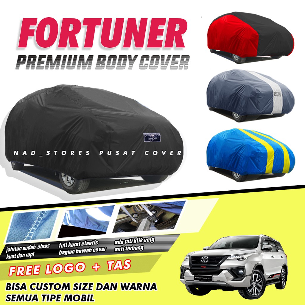 PREMIUM Body Cover Mobil Fortuner Sarung Mobil Fortuner Fortuner vrz Fortuner trd waterproof