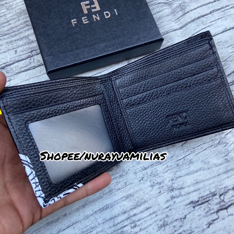 Dompet fendi full kulit import premium dompet kulit pria dompet lipat fendi