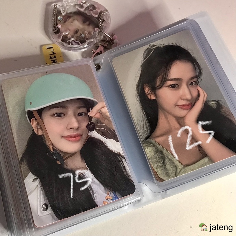 photocard yujin set b dewytree helm tinkerbell ceri cherry helmet ive izone