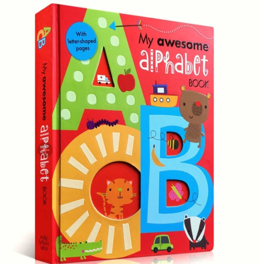 MY AWESOME ALPHABET BOOK board book buku anak import buku edukasi