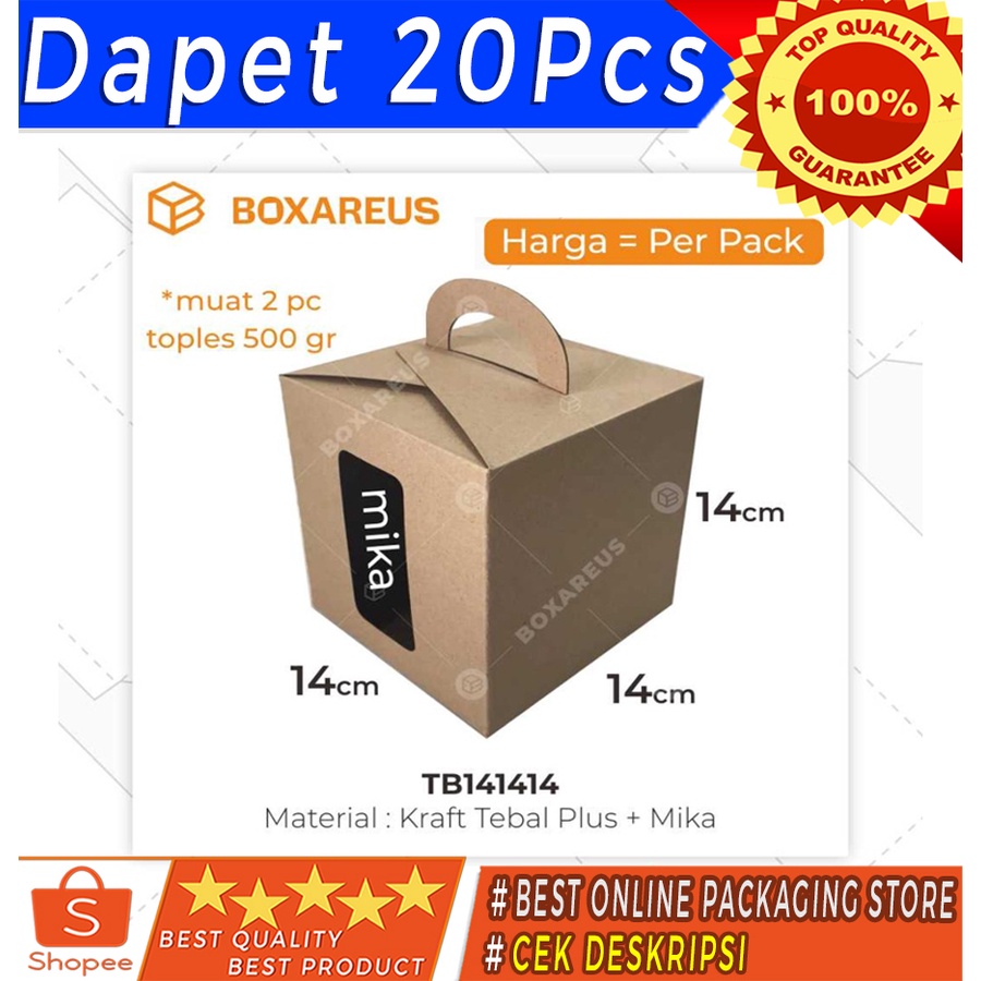 

TB141414 | Box. Kemasan. Packing. Dus. Cake Box. Gift Box