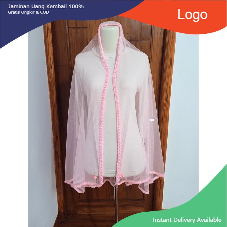 Slayer pengantin IBU BESAN PINK BABY / hijab pengantin / veil pengantin / veil pengantin hijab / sel