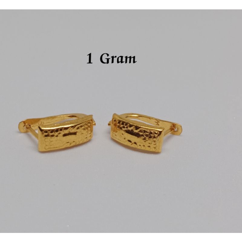 Anting dewasa emas muda 1gram emas muda