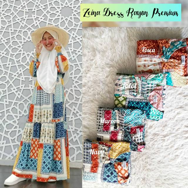 Dress Rayon Rayon Dress Zeina Rayon Dress Rayon Murah 060720