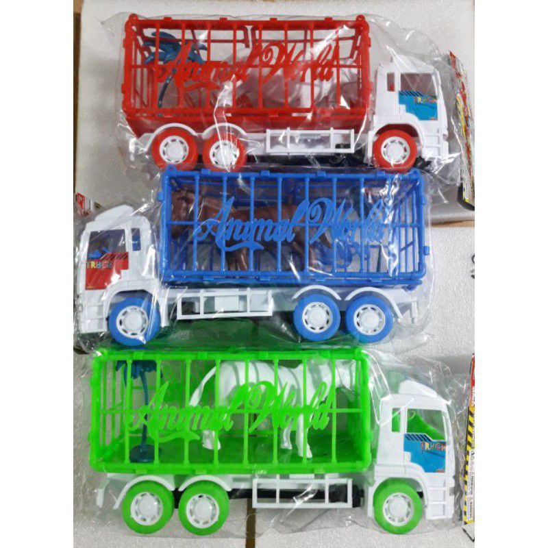 ST 2044 - Mainan Mobil Truk pengangkut Hewan / Truck Animal ST2044 Uk.35cm