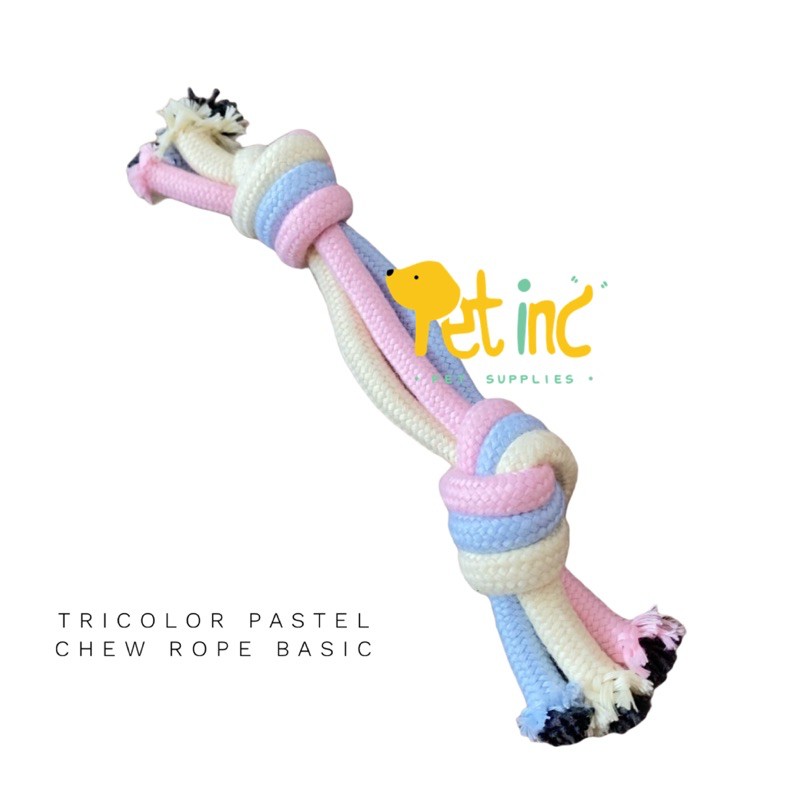 Tricolor pastel chew rope basic