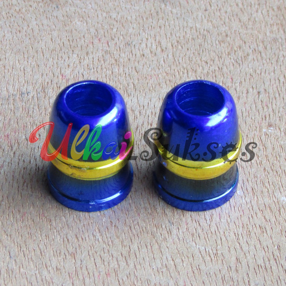 Monel Spion Motor Sharky CNC Atau Karet Penutup Gagang Spion Motor Model Two Tone Thailook Style 2 Warna Dan Polos Universal Murah