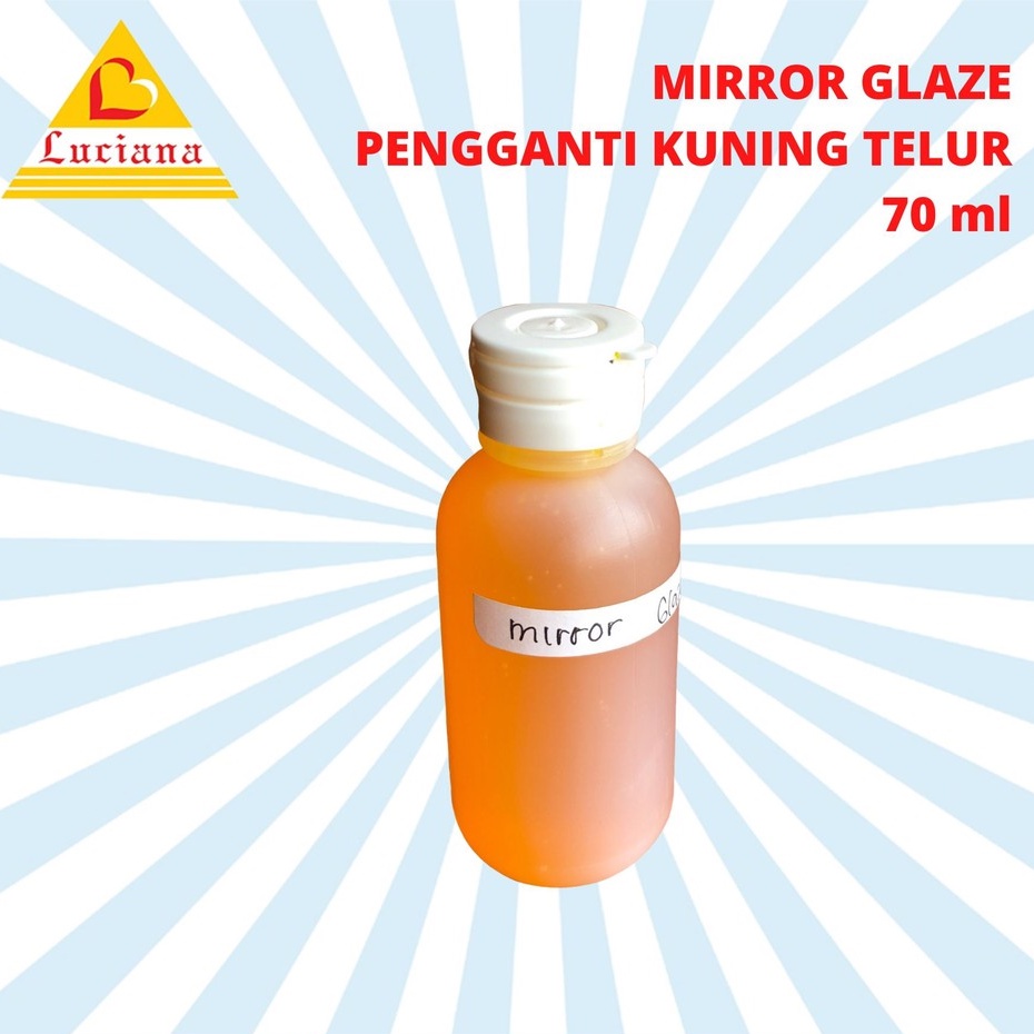 MIRROR GLAZE NILASARI PENGGANTI KUNING TELUR KUE KERING 70ml