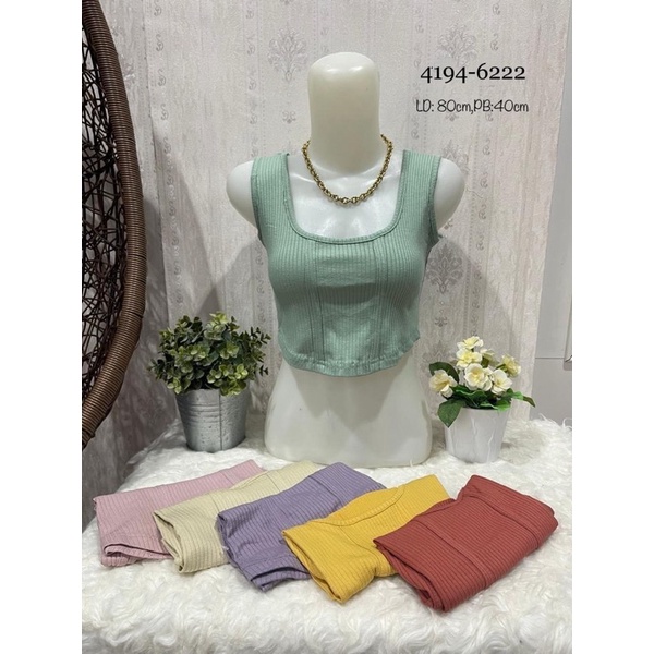 Cozie tanktop rib / tanktop korea