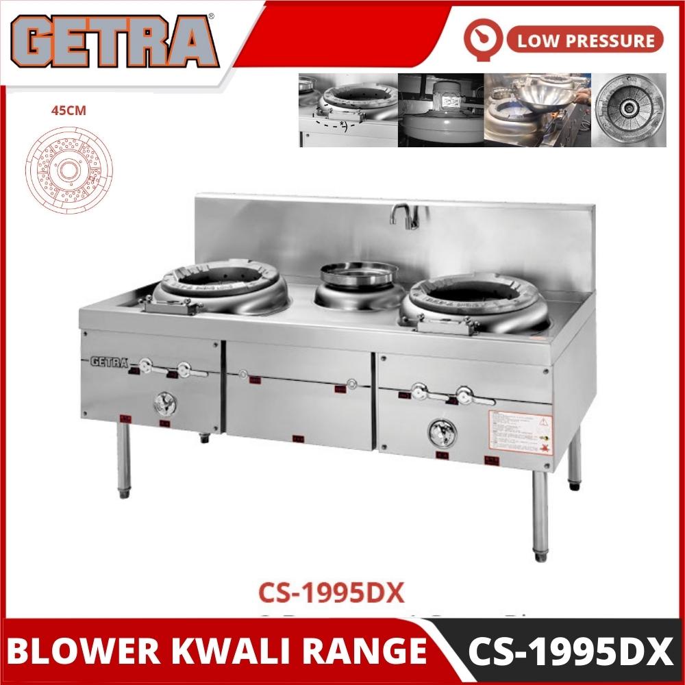 KWALI RANGE GETRA CS-1995DX KOMPOR STAINLESS RESTORAN KUALI BLOWER 2 TUNGKU CS 1995 ORIGINAL