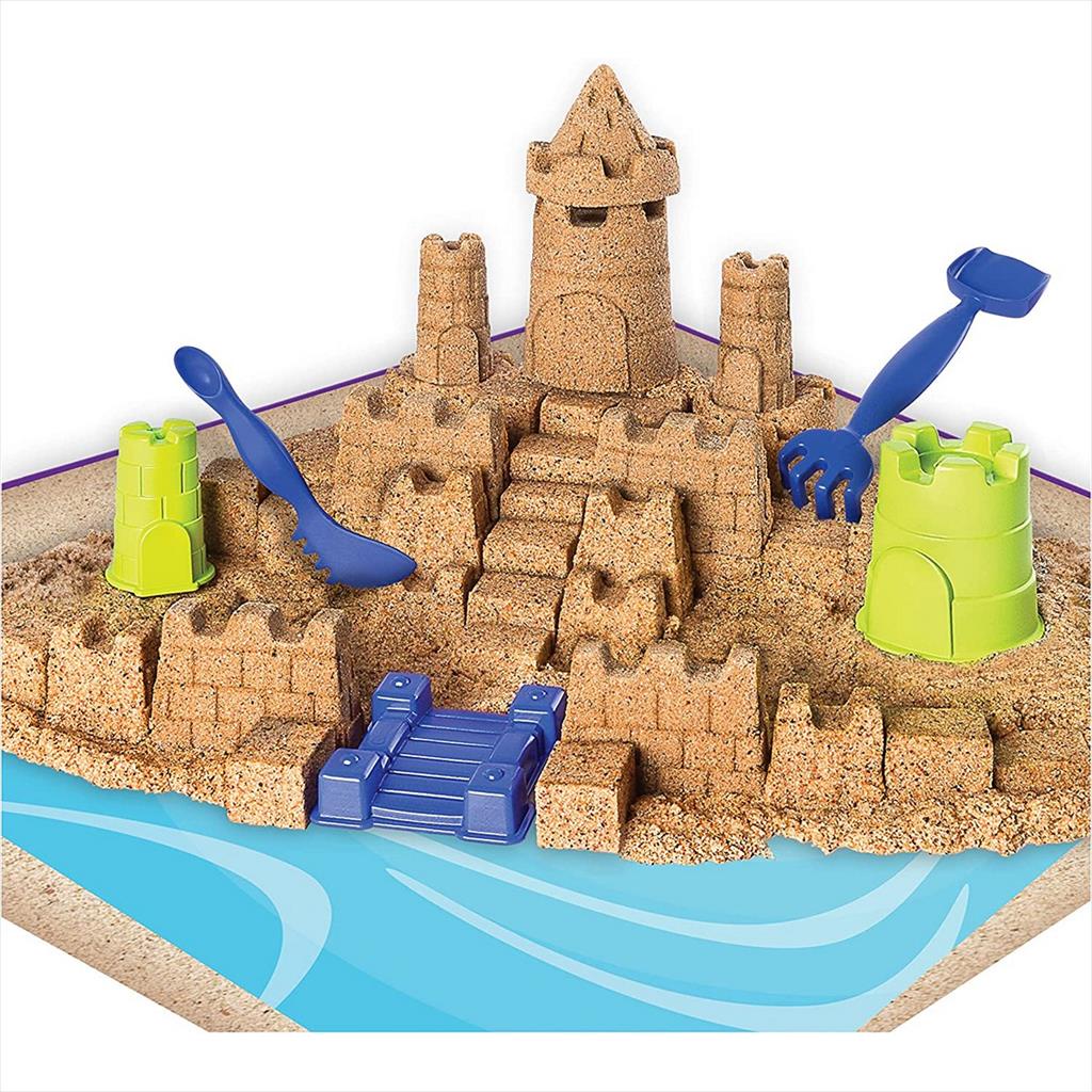 Kinetic Sand 6044143 Beach Sand Kingdom Mainan Pasir Spin Master