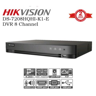 DVR HIKVISION DS-7208HQHI-K1/E 8CH 7208 HQHI K1/E  8CHANNEL ORIGINAL
