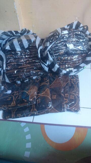 Qnunbatik Batik Family/keluarga Dress Mawar Kawung