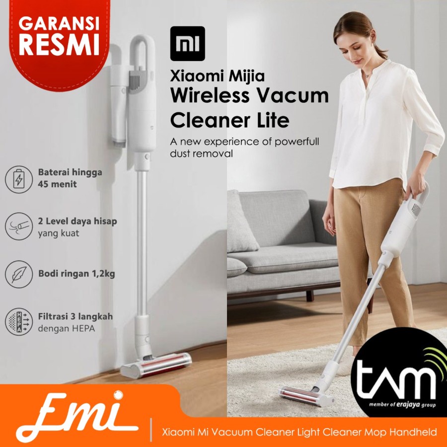 Xiaomi Mi Vacuum Cleaner Light Cleaner Mop Handheld Penyedot Debu tanpa kabel