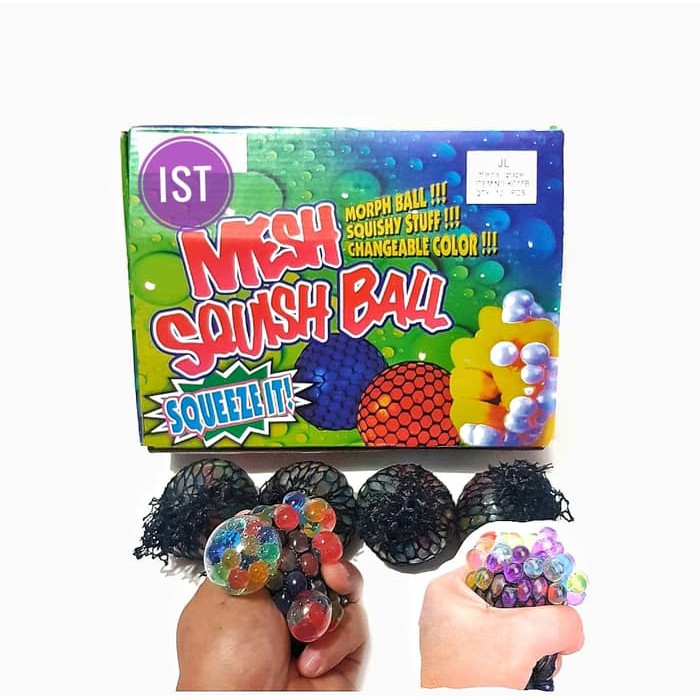 Stok Terbaru Mainan Mesh Squishy Ball / Bola Pencetan Anti Stress Spesial