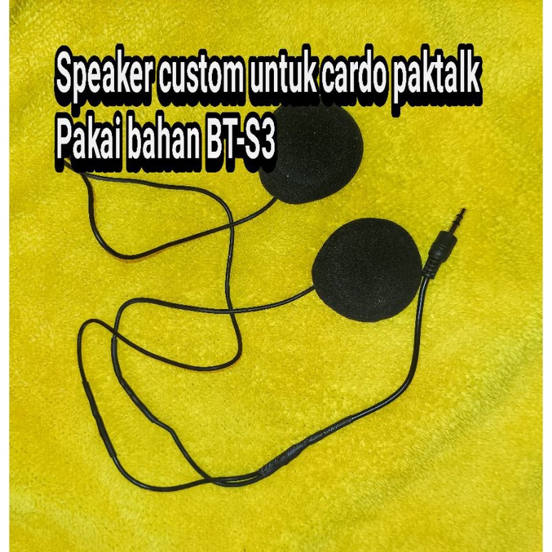 Speaker custom untuk cardo packtalk menggunakan bahan speaker EJEAS/BT-S3