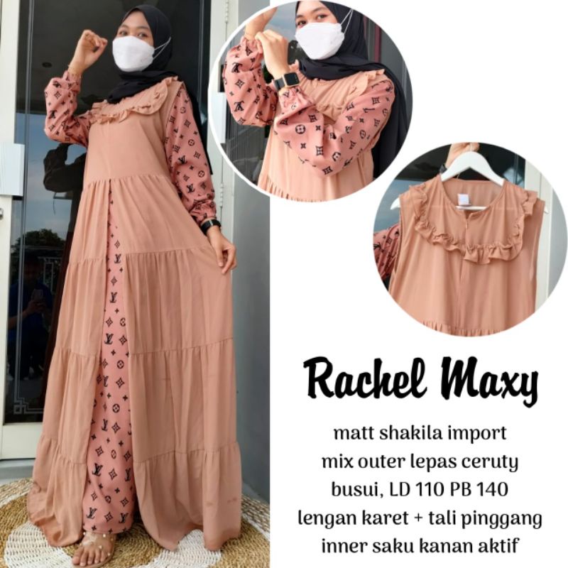 Premium Rachel Maxi set gamis busui gamis shakila gamis murah