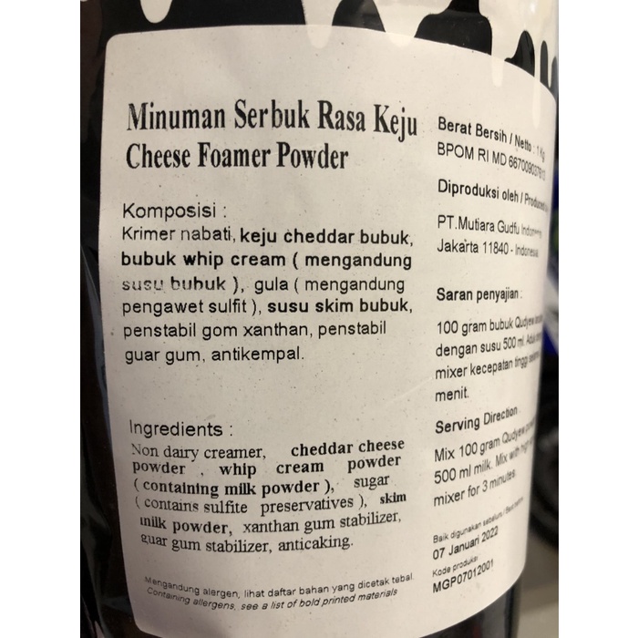 

Krimer- Cheese Foam Powder Instant / Busa Keju Bubuk / Kopi Teh Instan -Krimer.