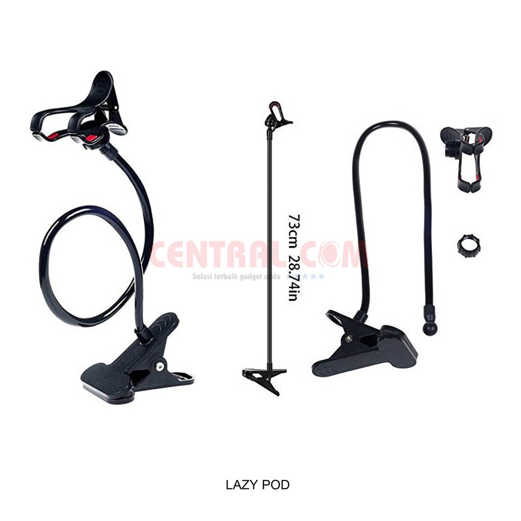 MAKASSAR! Flexible Long Arm Universal Mobile Phone Holder Lazy Pod Bracket -09318