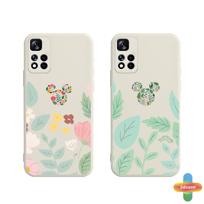 Soft TPU Case Samsung A52 A32 A12 A51 A10S A50 A20S J2 J7 Prime A02S A03 A20 A72 A50S A10 A30S A52S A30 M12 M10 M01S A54 A15 A16 A9 A5 Y12 Y20 A12 Cute Mickey Minnie Mouse Flower Anti-fall Case