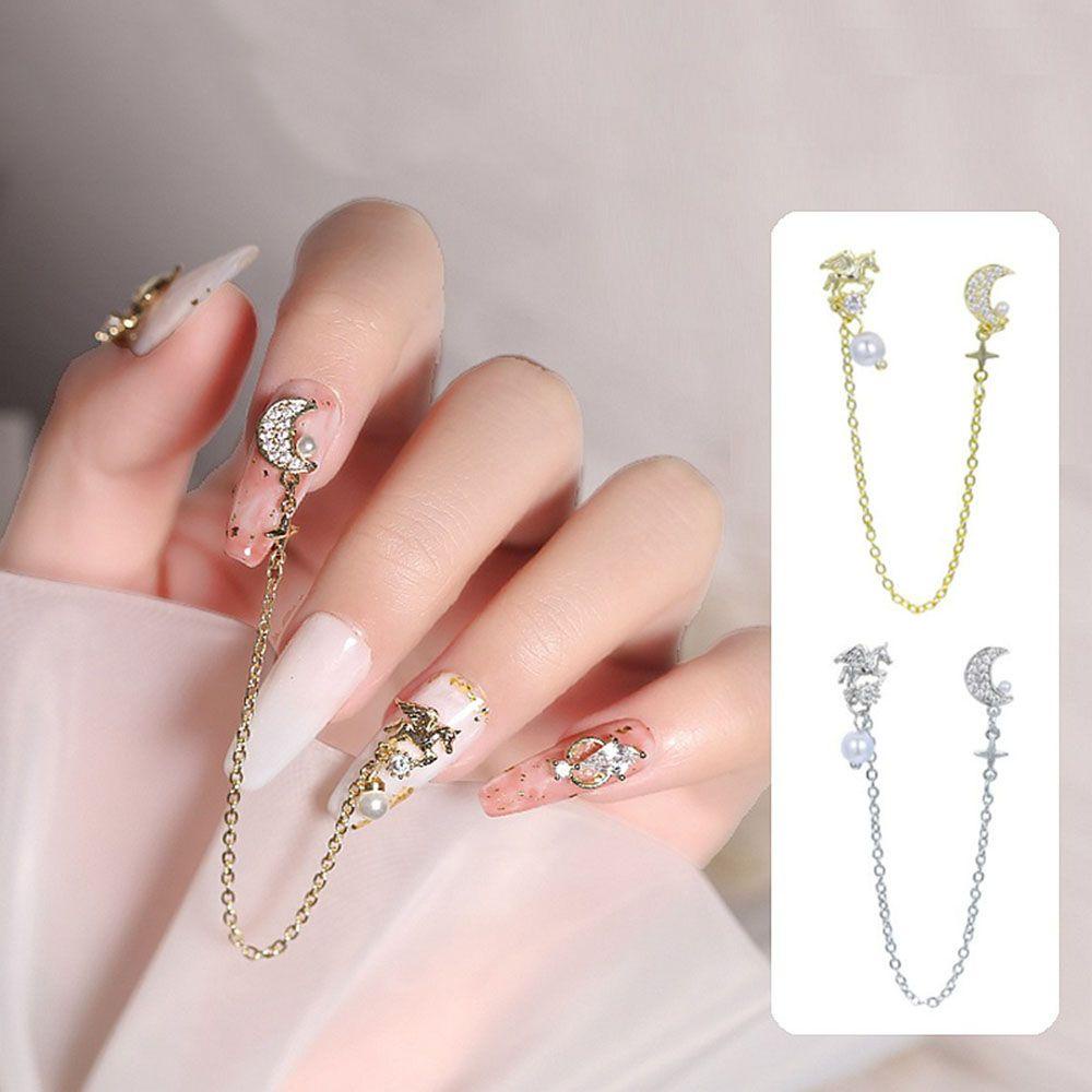Mxbeauty Ornamen Bintang Bahan Zirkon Untuk Aksesoris Perhiasan Nail Art