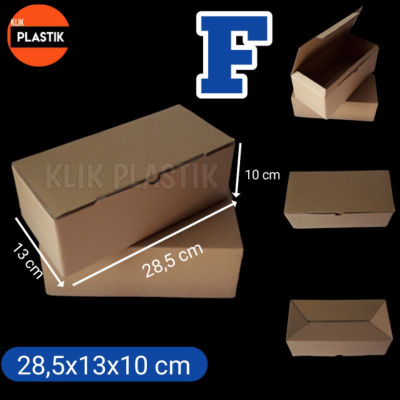 

KARDUS F COKLAT 28x13x10cm BOX DUS KARTON BOX KOTAK SEPATU POLOS HP